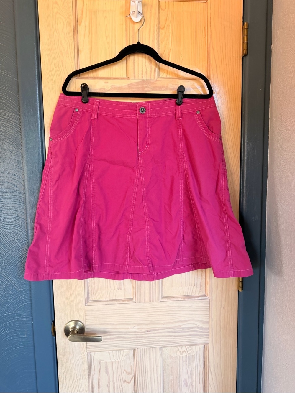 Kuhl Bright Pink A-Line Skirt with  Pockets